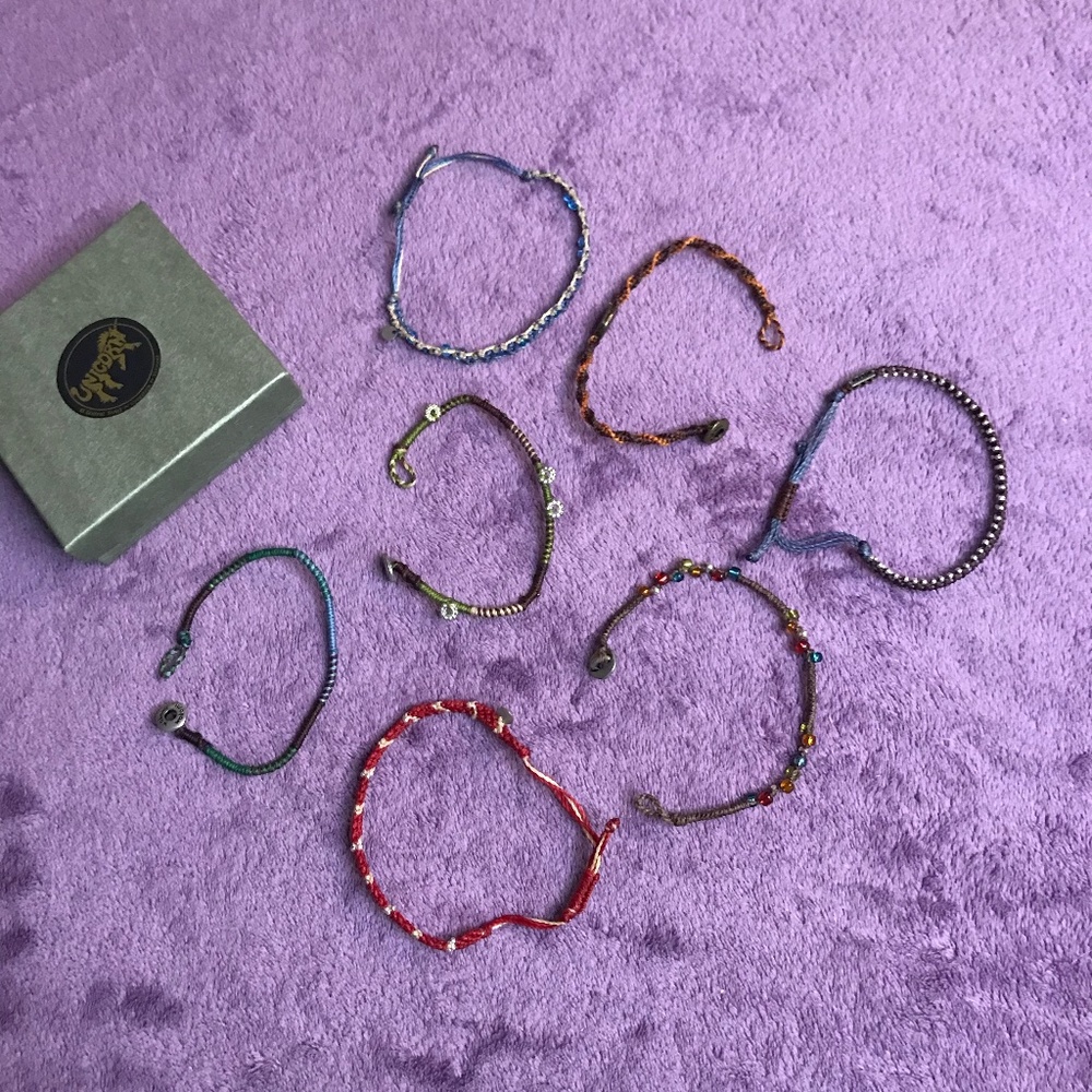 7 Beaded Bracelets Bundle